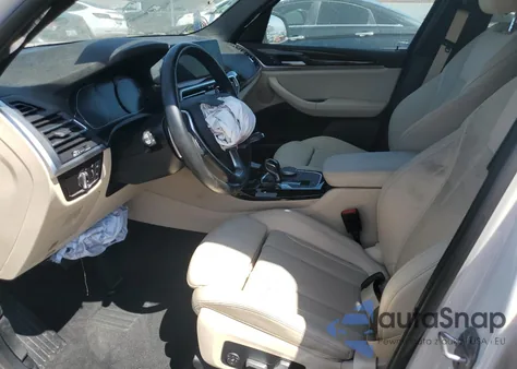 2022 BMW X3 Sdrive30I z USA, uszkodzony, nr VIN 5UX43DP01N9K68904